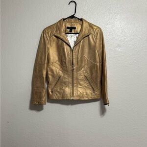 Siena Studio Gold Leather Jacket